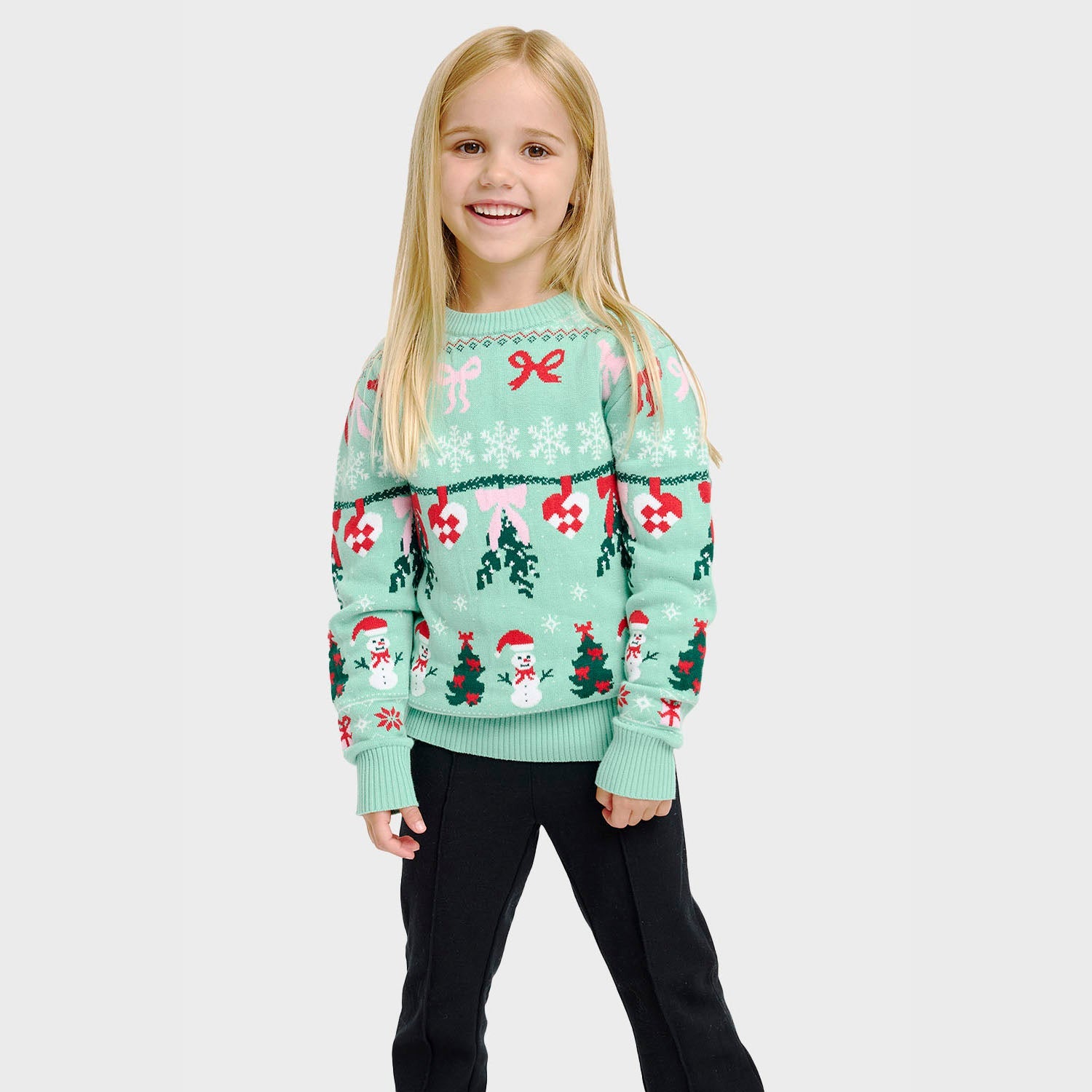 Bow maglione natalizio – Bambini